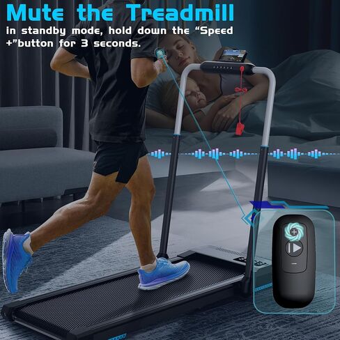 Under Desk Treadmill with Incline 2 in 1 Walking Pad for Office Home, Only 40LBS Small Treadmill 300LBS Capacity, 2.5HP Quiet Runing Jogging Machine, Remote &APP Voice Control, Sync with Apple Health in Saudi Arabia