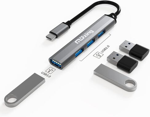 USB C 4-in-1 Adapter Ultra-Slim Dongle for Laptop, PC, Mac, Mobile Phone in Saudi Arabia