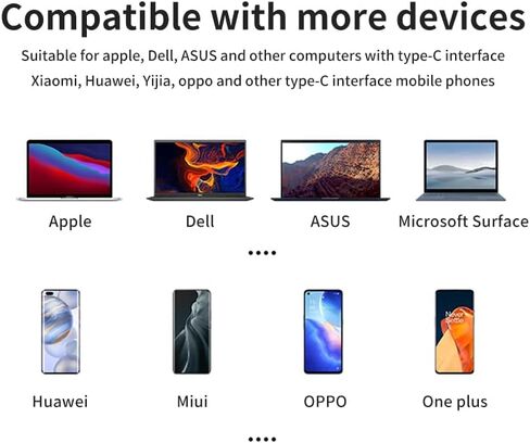 USB C 4-in-1 Adapter Ultra-Slim Dongle for Laptop, PC, Mac, Mobile Phone in Saudi Arabia