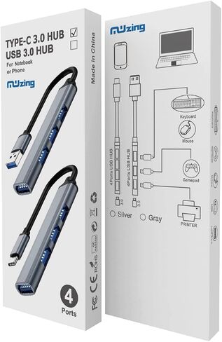 USB C 4-in-1 Adapter Ultra-Slim Dongle for Laptop, PC, Mac, Mobile Phone in Saudi Arabia