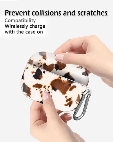 Compatible with AirPods Pro 2nd/1st Generation Case Cover, Cute Case Cover with Keychain for AirPod Pro 2&1 Case, for Men Women & Girls(Cute bat) in Saudi Arabia