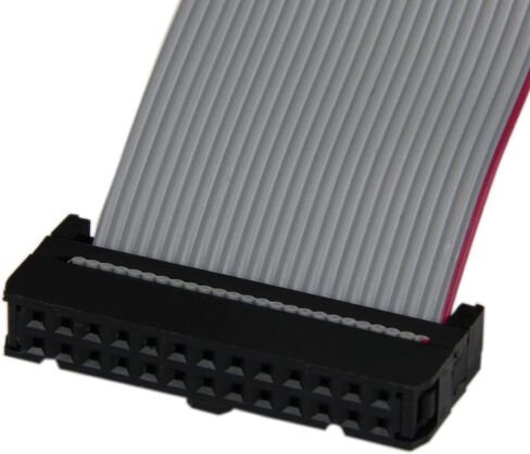 StarTech.com Low Profile 16in Parallel Port Header Cable Adapter w/ Bracket – DB25 to IDC26 Parallel Port Bracket DB-25 (F) to IDC 26 (F) (PLATE25F16LP), Gray in Saudi Arabia