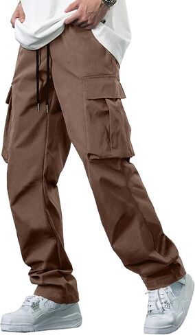 بنطال كاجوال للرجال برباط للمشي لمسافات طويلة، بنطال رياضي للركض التكتيكي للرجال in Kuwait