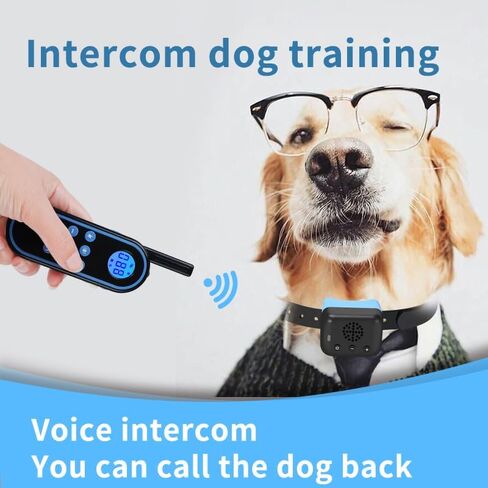 voice intercom Dog Training Colla Shock Collar for Dogs Rechargeable Dog with Remote for Small, Medium & Large Dogs voice intercom Dog Training Collar （1for1） in Saudi Arabia