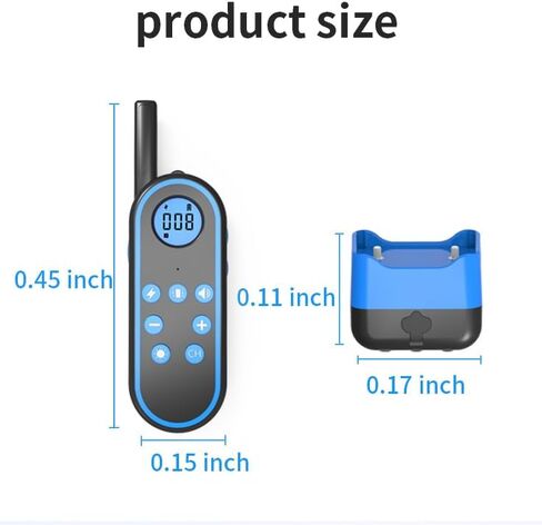 voice intercom Dog Training Colla Shock Collar for Dogs Rechargeable Dog with Remote for Small, Medium & Large Dogs voice intercom Dog Training Collar （1for1） in Saudi Arabia