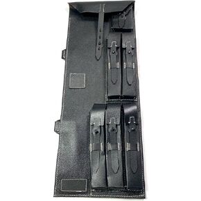 حقيبة حمل ألمانية من الحرب العالمية الثانية MP 40/MP40 SMG، جلد MP40 Schmeisser باللون الأسود