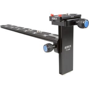 SIRUI TY-350 Lens Rail ¼-Inch and 3/8-Inch/Rail Length 35 cm/Weight 0.45 kg/Maximum Load 8 kg/Compatible with Arca-Swiss Equipment/for for K-30X and K-40X / Aluminium