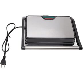 Panini Press Grill, Electric Sandwiches Maker, Nonstick Panini Maker, Breakfast Sandwiches Maker, 850W Double Sided Heating, 180 Degree Flattening, for Kitchen US 110V (22 cm x 27 cm)