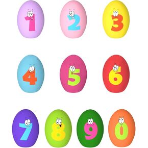 Dog Toys Squeaky, [10 Pack] Soft Puppy Egg Balls, Funny Interactive Squeak Pet Chew Toy for Puppies Small Medium Breed in Kuwait