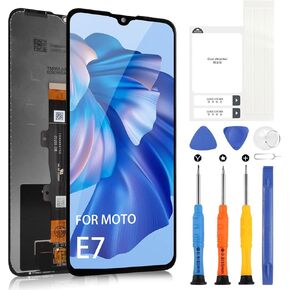for Motorola Moto E7 LCD Screen for Moto E7 Power Screen Replacement E7i LCD Display E7i Power Touch Digitizer XT2097-13 6.5 inch Assembly with Free Tools(Not Fit for Moto E7 6.2 inch)