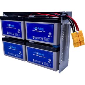 RBC24 Replacement UPS Battery for APC SU1400RM2U, SUA1500RM2U, DLA1500RM2U, SU1400R2BX120, SU1400R2IBX120, SU1400R2X122, SU1400RM2UX93, SUA1500R2X93, SUA1500R2X180, SUA1500R2X122, SUA1500RMI2U