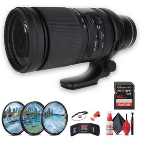 Tamron 150-500mm f/5-6.7 Di III VC VXD Lens for Nikon Z (AFA057Z700) Bundle Including: 64 GB Memory Card, Card Reader, Card Wallet, Filter Kit, Lens Pouch, Cleaning Kit, Lens Cap Keeper
