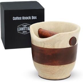 Wood Knock Box for Coffee - Espresso Knock Box, Coffee Knock Box, Knock Box Tamping Station, Espresso Puck Knock Box, Coffee Puck Knock Box
