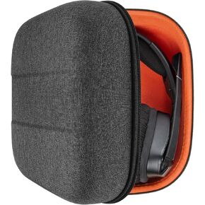 Geekria Shield Headphones Case Compatible with Corsair HS60 PRO Stereo, Virtouso, HS55, HS65 Case, Replacement Extra Hard Shell Travel Carrying Bag with Cable Storage (Dark Grey)