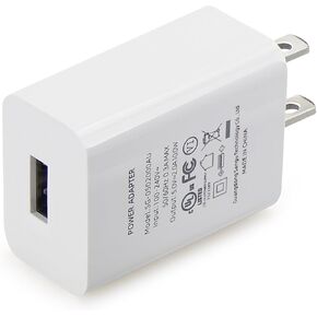 Power Adapter Compatible with Ring Stick Up Cam Battery 3rd Gen, Wyze Cam V3, Blink Mini - Charger Block (White)