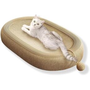 Sisal Cat Scratching Board，60cm Ultra Large Size Bed，Adorable Design, Durable & Comfortable Lounge