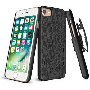 WixGear iPhone SE 2020 Pro Max Holster, Shell Holster Combo Case for Apple iPhone SE 2020 with Stand and Belt Clip