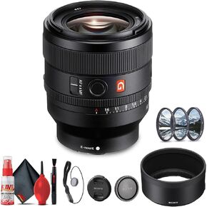 Sony FE 50mm f/1.4 GM Lens E (SEL50F14GM) + Filter Kit + Cap Keeper + Cleaning Kit (Renewed)
