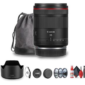 Canon RF 35mm f/1.4 L VCM Lens RF (6710C002) + Filter Kit + Cap Keeper + Cleaning Kit (Renewed)