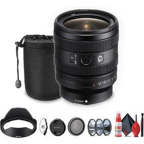 Sony FE 24-50mm f/2.8 G Lens (Sony E) (SEL2450G) + Filter Kit + Lens Pouch + Cap Keeper + Cleaning Kit (Renewed)
