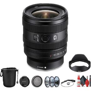 Sony FE 16-25mm f/2.8 G Lens E (SEL1625G) + Filter Kit + Lens Pouch + Cap Keeper + Cleaning Kit (Renewed)