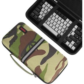 Hard 75% Keyboard Case, Hard Travel Storage Case for 84 Key Portable Keyboard, Compatible with Keychron K2, Logitech POP Keys Mechanical Keyboard. (Bag ONIY)-Dark Blue