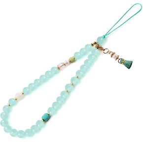 Phone Charm - Handmade Beaded Phone Charm Strap, Stylish Phone Wrist Strap, Pink Phone Chain & Phone Lanyard - Great Phone Accessories for Women Girls