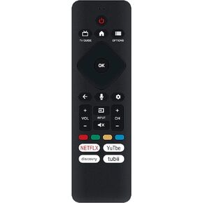 Replace Smart Voice Remote Control fit for Philips Smart TV 7 Series 43PUL7672/F7 43PUL7652/F7 55PUL7552/F7 50PUL7552/F7 55PUL7672/F7 50PUL7672/F7 65PUL7672/F7 65PUL7552/F7 75PUL7552/F7 URMT26CND002