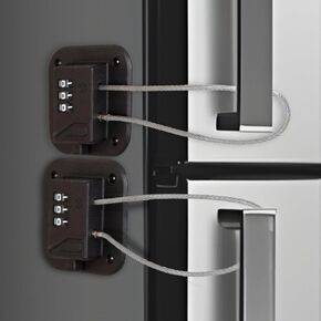 Urban August Adhesive Combination Lock – Childproofing & Baby Safety, Heat Resistance, Easy to Install with Heavy Duty 3M Adhesive Tape, Best for Cabinets, Drawers, Doors & refrigerators (One)