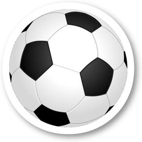 Soccer Ball Sticker Sports Stickers - 3 Pack - Set of 2.5, 3 and 4 Inch Laptop Stickers - for Laptop, Phone, Water Bottle (3 Pack) S214595