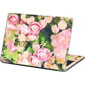 MightySkins Glossy Glitter Skin Compatible with Apple MacBook Air 13.6" M2 (2022) - Faded Roses | Protective, Durable High-Gloss Glitter Finish | Easy to Apply and Change Styles | Made in The USA