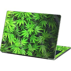 MightySkins Glossy Glitter Skin Compatible with Apple MacBook Air 13.6" M2 (2022) - Weed | Protective, Durable High-Gloss Glitter Finish | Easy to Apply, Remove, and Change Styles | Made in The USA