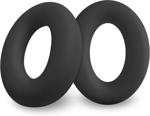 وسائد أذن من السيليكون من Geiomoo لسماعات 1MORE SonoFlow، Sony WH-1000XM4، Sony WH-1000XM3، Sony WH-1000XM2، غطاء وسائد أذن بديلة (أسود) in Saudi Arabia
