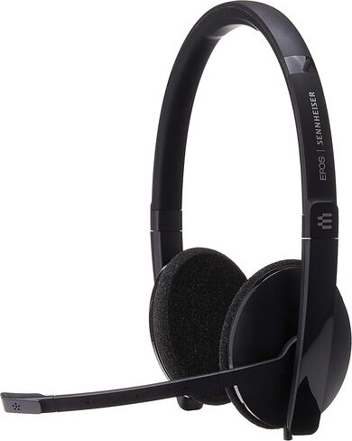 Sennheiser SC 160 USB (508315) - سماعة رأس مزدوجة الجوانب (بكلتا الأذنين) لمحترفي الأعمال | مع صوت ستيريو عالي الدقة، وميكروفون عازل للضوضاء، وموصل USB (أسود)، أسود in Saudi Arabia
