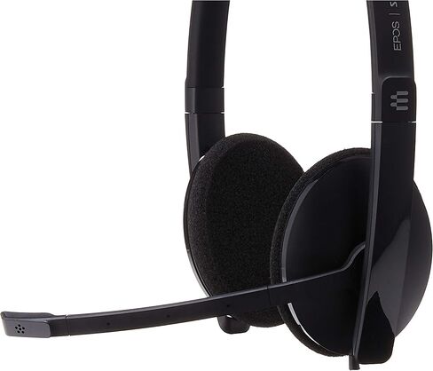 Sennheiser SC 160 USB (508315) - سماعة رأس مزدوجة الجوانب (بكلتا الأذنين) لمحترفي الأعمال | مع صوت ستيريو عالي الدقة، وميكروفون عازل للضوضاء، وموصل USB (أسود)، أسود in Saudi Arabia