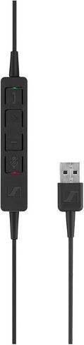 Sennheiser SC 160 USB (508315) - سماعة رأس مزدوجة الجوانب (بكلتا الأذنين) لمحترفي الأعمال | مع صوت ستيريو عالي الدقة، وميكروفون عازل للضوضاء، وموصل USB (أسود)، أسود in Saudi Arabia