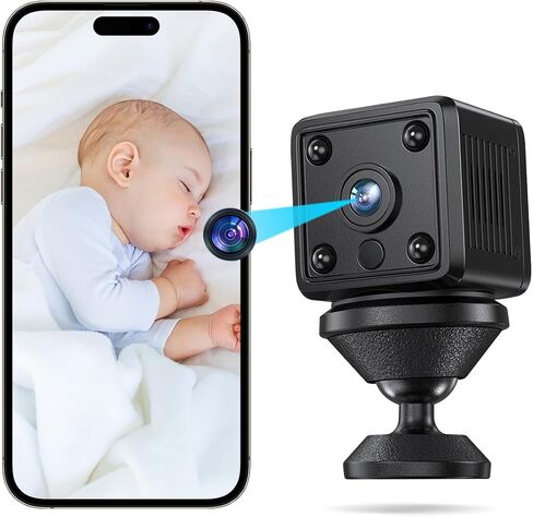 Hidden Cameras,Indoor Spy Camera,Nanny Cam,Best Mini Camera,WiFi Wireless Camera,Clear Night Vision,AI Motion Detection,Surveillance Camera Full HD,Small Outdoor WiFi Pet Cameras,for Home Security in Saudi Arabia
