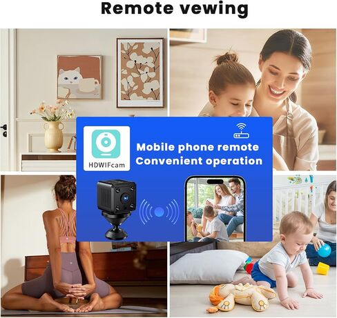 Hidden Cameras,Indoor Spy Camera,Nanny Cam,Best Mini Camera,WiFi Wireless Camera,Clear Night Vision,AI Motion Detection,Surveillance Camera Full HD,Small Outdoor WiFi Pet Cameras,for Home Security in Saudi Arabia