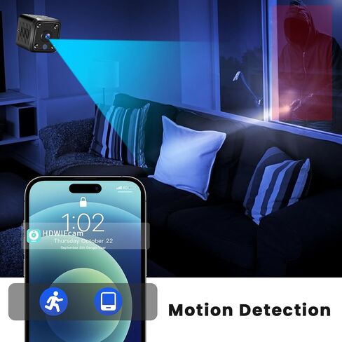 Hidden Cameras,Indoor Spy Camera,Nanny Cam,Best Mini Camera,WiFi Wireless Camera,Clear Night Vision,AI Motion Detection,Surveillance Camera Full HD,Small Outdoor WiFi Pet Cameras,for Home Security in Saudi Arabia