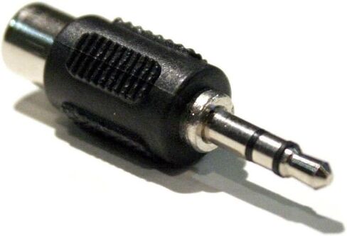 3.5 ملم (1/8 بوصة) TRS ستيريو ذكر إلى مونو RCA شاحن أنثي وصلة مرفاع in Kuwait