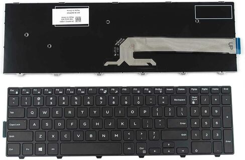 لوحة مفاتيح أمريكية بدون إضاءة خلفية لجهاز Dell Inspiron 17 (5748) 5000/17 (5755) 5000/17 (5758) 5000/17 (5759) 5000/17 (7557) 5000/17 5748/17 5749/17 5755/17 5758/17 5759/17 7557 in Kuwait