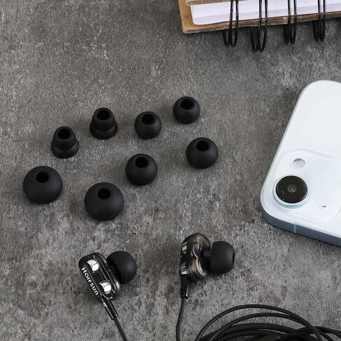 24 جهاز كمبيوتر شخصى سيليكون الأذن نصائح استبدال الأذن برعم يغطي 4 أحجام الأذن غطاء الأذن التوصيل لينة سماعات الأذن الأسود الأذن وسادة الأذن برعم نصائح استبدال عدة in Saudi Arabia