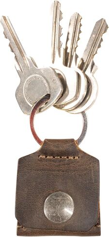 Rustic Leather Switch Cartridge Game Keychain/SD Card/Guitar Pick Holder Handmade by Hide & Drink (Charcoal Black) in Saudi Arabia