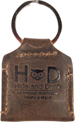 Rustic Leather Switch Cartridge Game Keychain/SD Card/Guitar Pick Holder Handmade by Hide & Drink (Charcoal Black) in Saudi Arabia