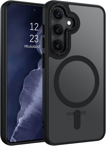 BENTOBEN Compatible with Samsung S24 Case 6.1 Inch, Clear Design Transparent Soft Bumper Protective Camera Protection Slim Flexible Shockproof Lightweight Case for Samsung S24, Black in Saudi Arabia