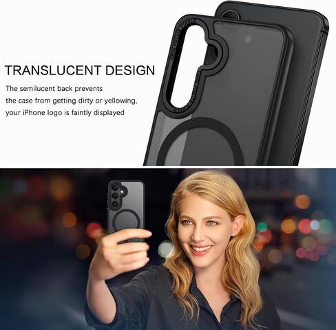 BENTOBEN Compatible with Samsung S24 Case 6.1 Inch, Clear Design Transparent Soft Bumper Protective Camera Protection Slim Flexible Shockproof Lightweight Case for Samsung S24, Black in Saudi Arabia