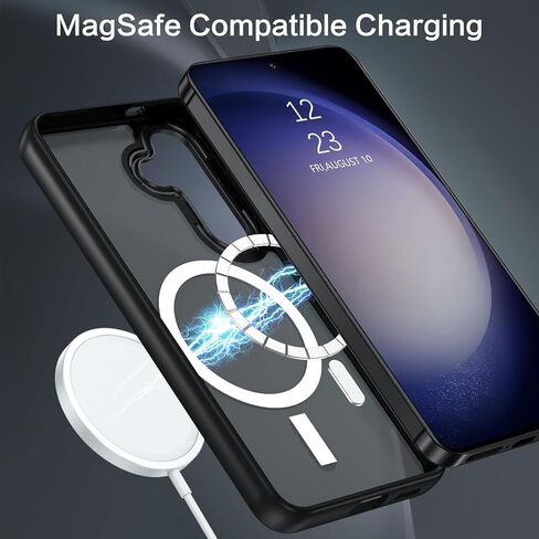 BENTOBEN Compatible with Samsung S24 Case 6.1 Inch, Clear Design Transparent Soft Bumper Protective Camera Protection Slim Flexible Shockproof Lightweight Case for Samsung S24, Black in Saudi Arabia