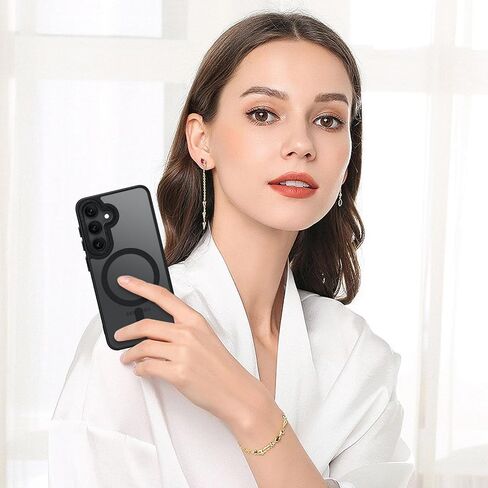 BENTOBEN Compatible with Samsung S24 Case 6.1 Inch, Clear Design Transparent Soft Bumper Protective Camera Protection Slim Flexible Shockproof Lightweight Case for Samsung S24, Black in Saudi Arabia