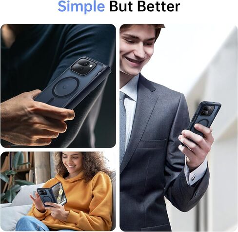 حافظة TONGATE المغناطيسية لهاتف Pixel 9 Pro Fold متوافقة مع Magsafe، [واقي شاشة مدمج وغطاء حماية مفصلي]، حافظة هاتف رفيعة مقاومة للصدمات لكامل الجسم لهاتف Google Pixel Fold 2 5G 2024، أسود in Kuwait