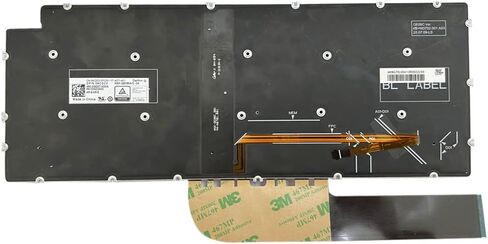لوحة مفاتيح للكمبيوتر المحمول Huasheng Suda في الولايات المتحدة مع بديل بإضاءة خلفية لجهاز DELL Inspiron 7490 Vostro 5390 5391 5490 5590 Latitude 3301 3410 (أسود) in Saudi Arabia
